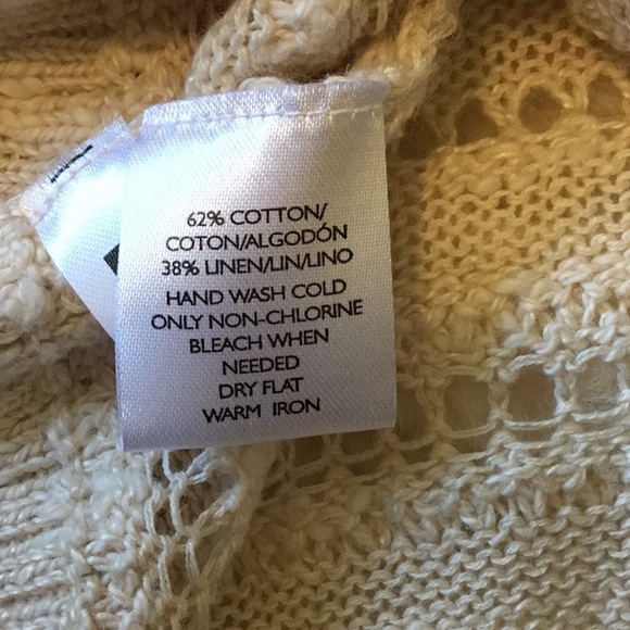 LOFT cotton/linen pointelle sweater - Picture 5 of 7